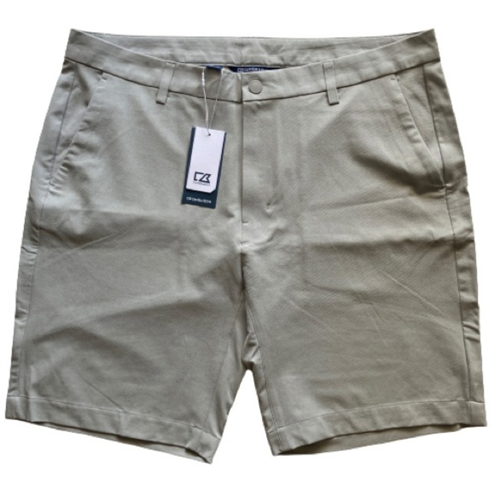 Cutter & Buck Mens Golf Shorts CB DryTec UPF 50+ Size 36 Light Grey NWT